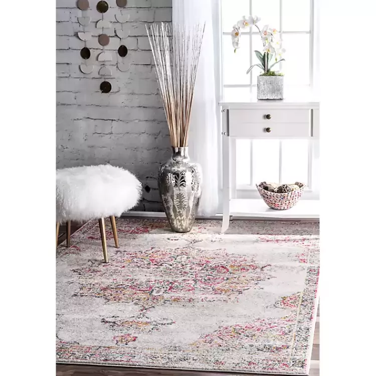 Leola Vintage Medallion Area Rug, 5x8>Kirklands Home Outlet
