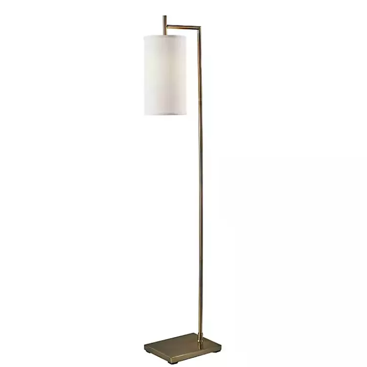 Leon Antique Brass Metal Floor Lamp>Kirklands Home Flash Sale