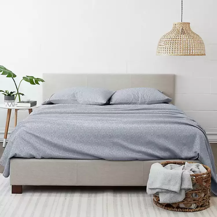 Light Chambray 4-pc. Full Bed Sheet Set>Kirklands Home Online