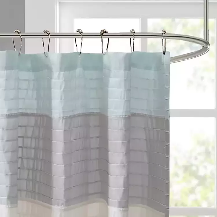 Light Colorblock Silky Shower Curtain>Kirklands Home Flash Sale