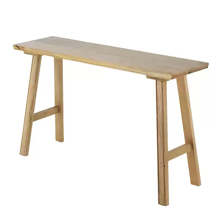 Light Mango Wood Rustic Tall Bench>Kirklands Home Online