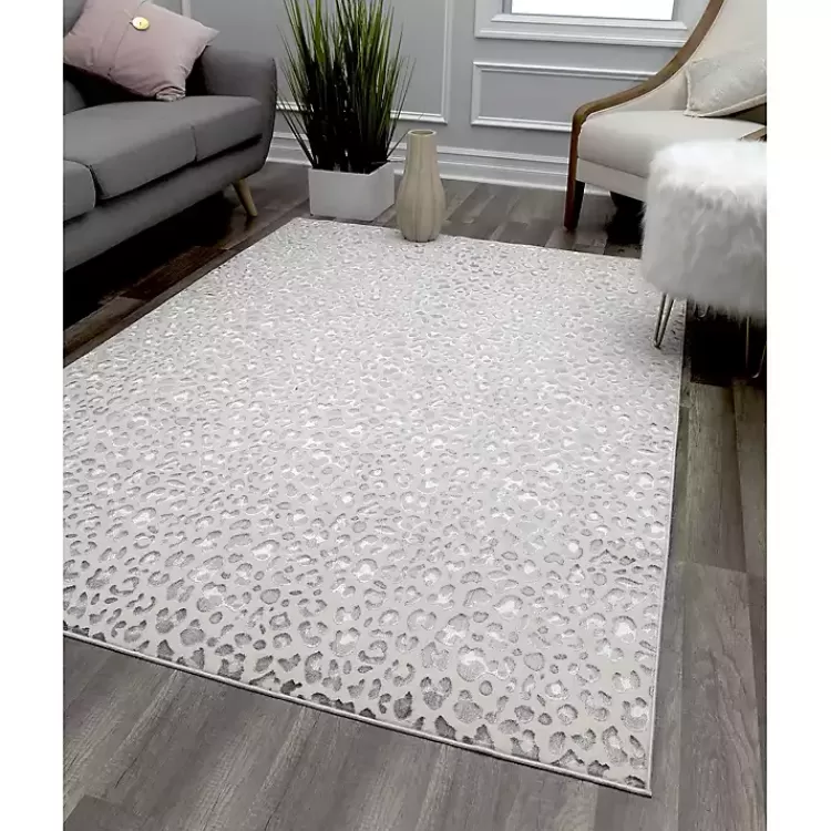 Light Leopard Textured Area Rug, 8x10>Kirklands Home Flash Sale