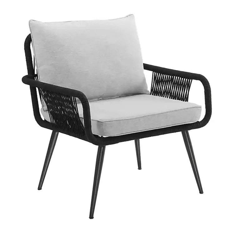 Light Gray Rope Frame 2-pc. Outdoor Arm Chair Set>Kirklands Home Fashion