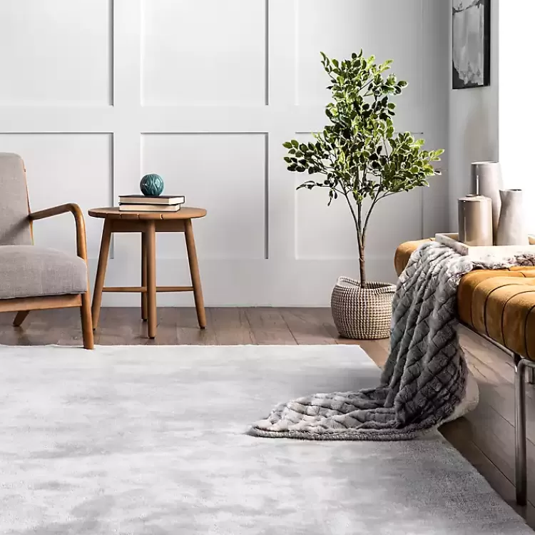 light_gray_shag_washable_area_rug_x_7.webp Light Gray Shag Washable Area Rug, 5x8>Kirklands Home Shop