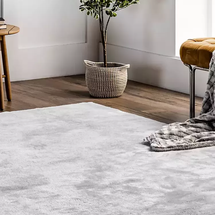 light_gray_shag_washable_area_rug_x_8.webp Light Gray Shag Washable Area Rug, 5x8>Kirklands Home Shop