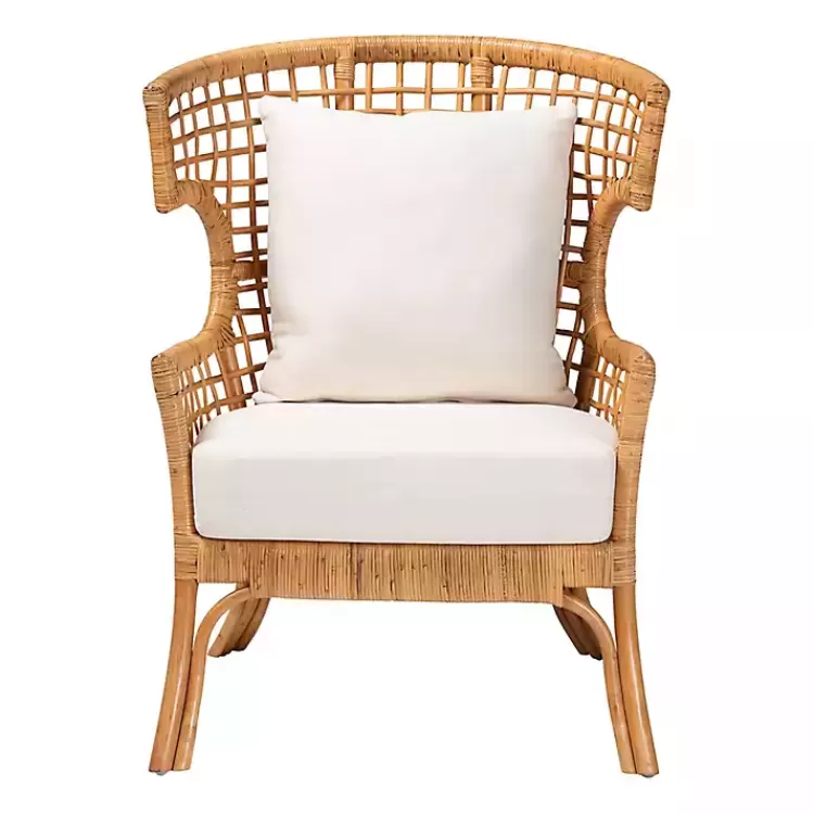light_honey_rattan_curved_accent_chair_2.webp Light Honey Rattan Curved Accent Chair>Kirklands Home Store