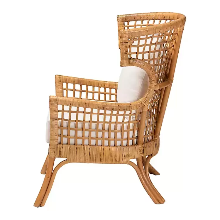 light_honey_rattan_curved_accent_chair_3.webp Light Honey Rattan Curved Accent Chair>Kirklands Home Store
