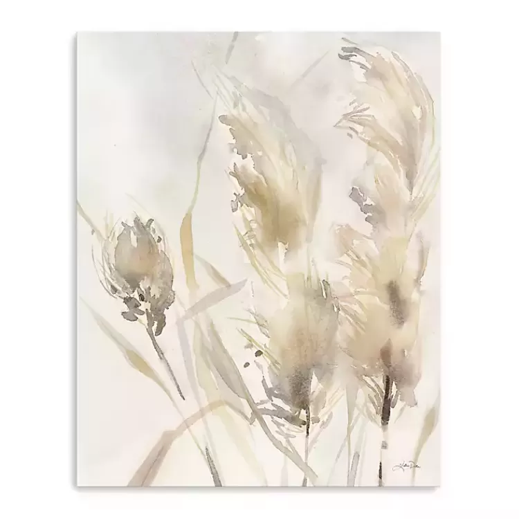 Light Pampas Grasses Canvas Art Print, 24x30 in.>Kirklands Home Shop
