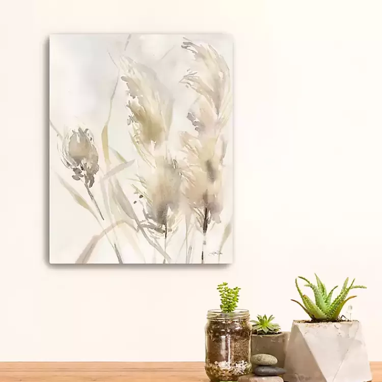 Light Pampas Grasses Canvas Art Print, 16x20 in.>Kirklands Home Online