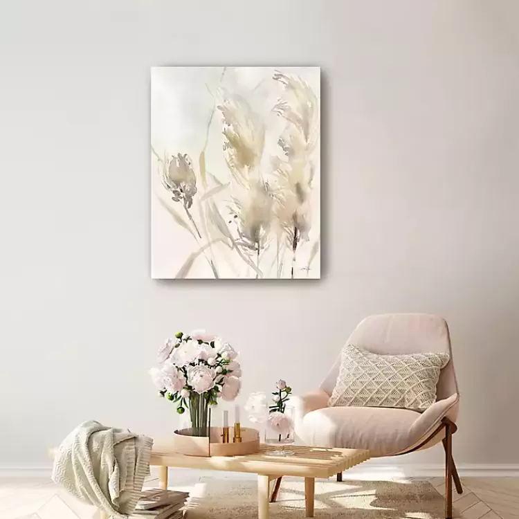 Light Pampas Grasses Canvas Art Print, 24x30 in.>Kirklands Home Shop