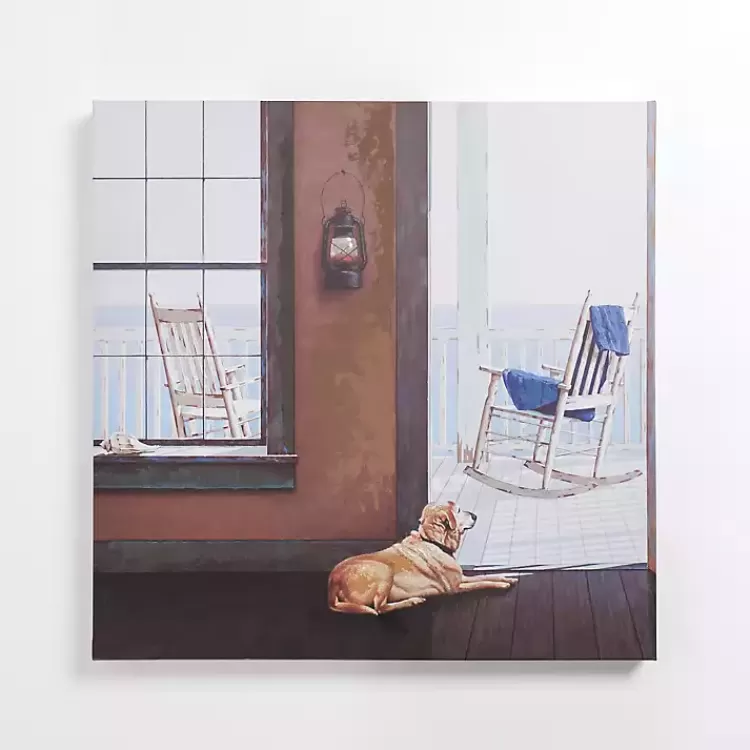 Looking Out At Sea Canvas Art Print>Kirklands Home Clearance
