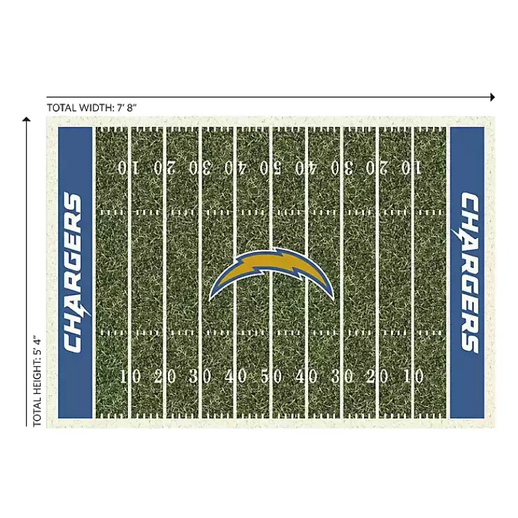 Los Angeles Chargers Home Field Area Rug, 6x8>Kirklands Home Sale