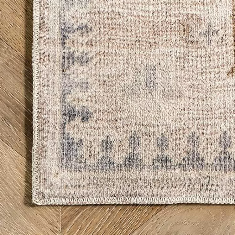 Lottie Cream Vintage Washable Area Rug, 8x10>Kirklands Home Fashion
