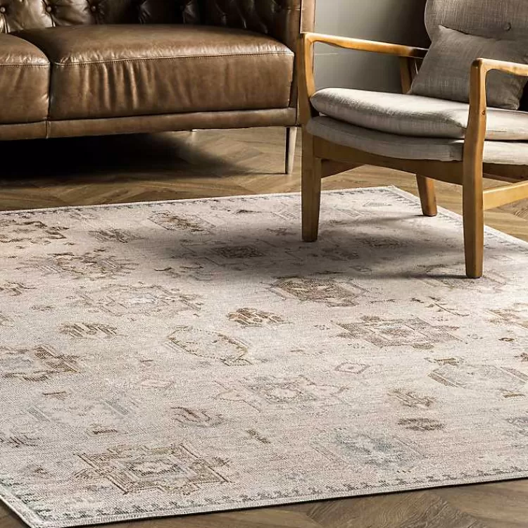 lottie_cream_vintage_washable_area_rug_x_8.webp Lottie Cream Vintage Washable Area Rug, 6x9>Kirklands Home Discount