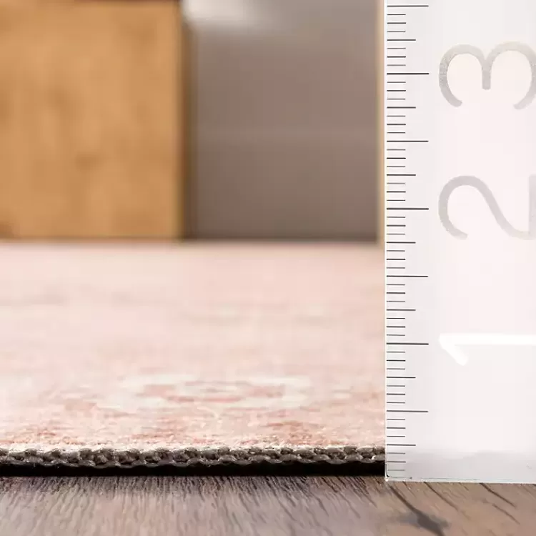 Lottie Peach Vintage Washable Area Rug, 8x10>Kirklands Home Flash Sale