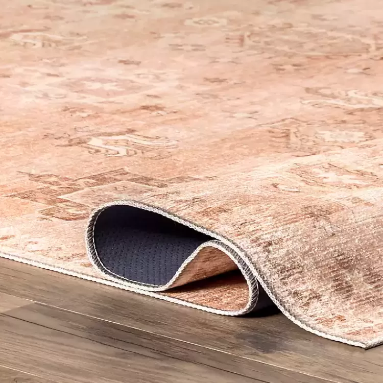 Lottie Peach Vintage Washable Area Rug, 8x10>Kirklands Home Flash Sale