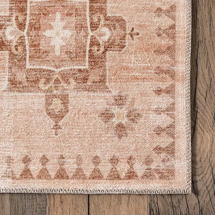 Lottie Peach Vintage Washable Area Rug, 8x10>Kirklands Home Flash Sale