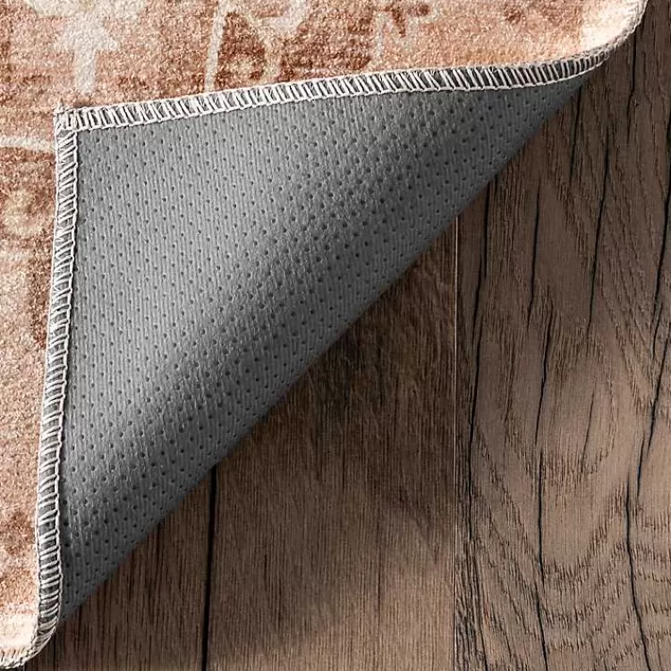Lottie Peach Vintage Washable Area Rug, 8x10>Kirklands Home Flash Sale