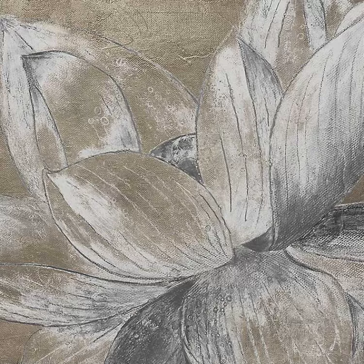 Lotus Blossom Framed Canvas Art Print>Kirklands Home Discount
