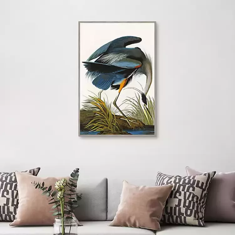 Louisiana Heron Framed Canvas Art Print>Kirklands Home Clearance