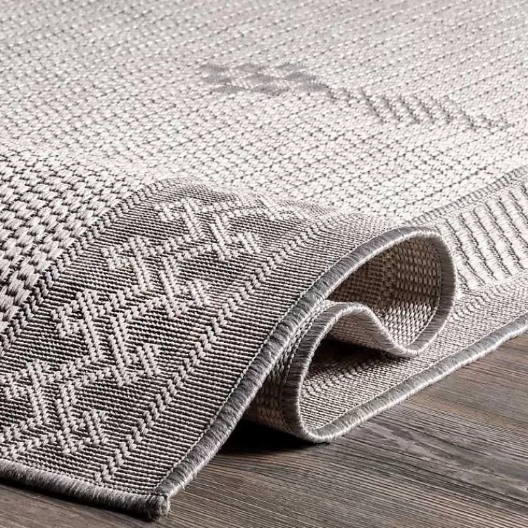 lowden_gray_tribal_outdoor_rug_x_4.webp Lowden Gray Tribal Outdoor Rug, 5x8>Kirklands Home Cheap