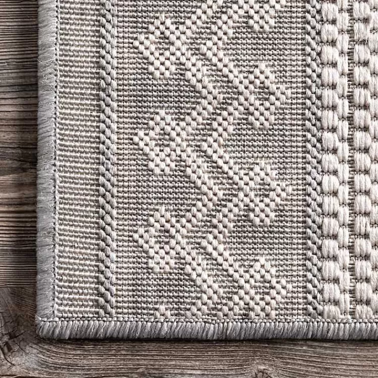 lowden_gray_tribal_outdoor_rug_x_5.webp Lowden Gray Tribal Outdoor Rug, 5x8>Kirklands Home Cheap