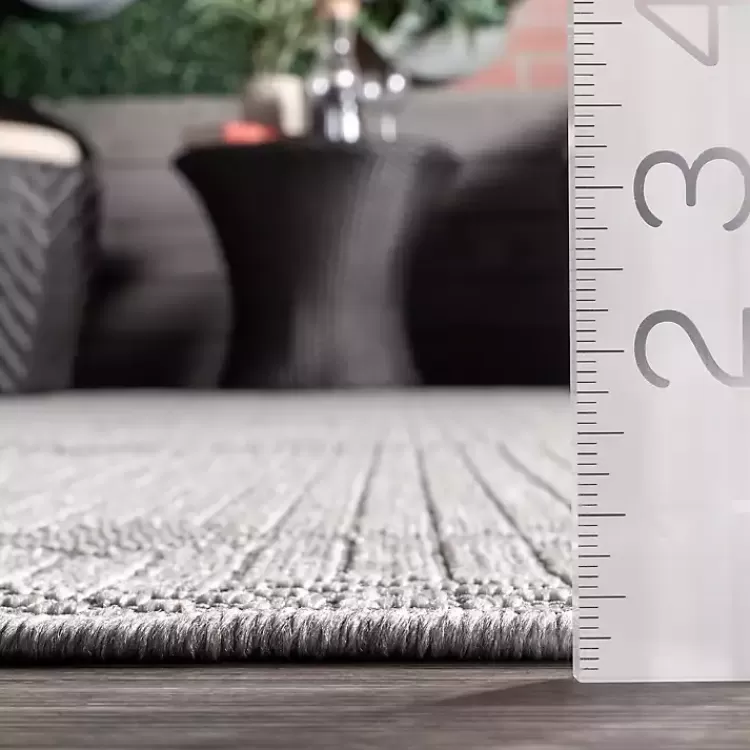 lowden_gray_tribal_outdoor_rug_x_7.webp Lowden Gray Tribal Outdoor Rug, 5x8>Kirklands Home Cheap