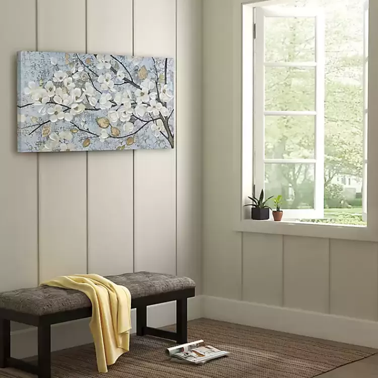 Luminous Gold Foil Bloom Canvas Art Print>Kirklands Home Discount