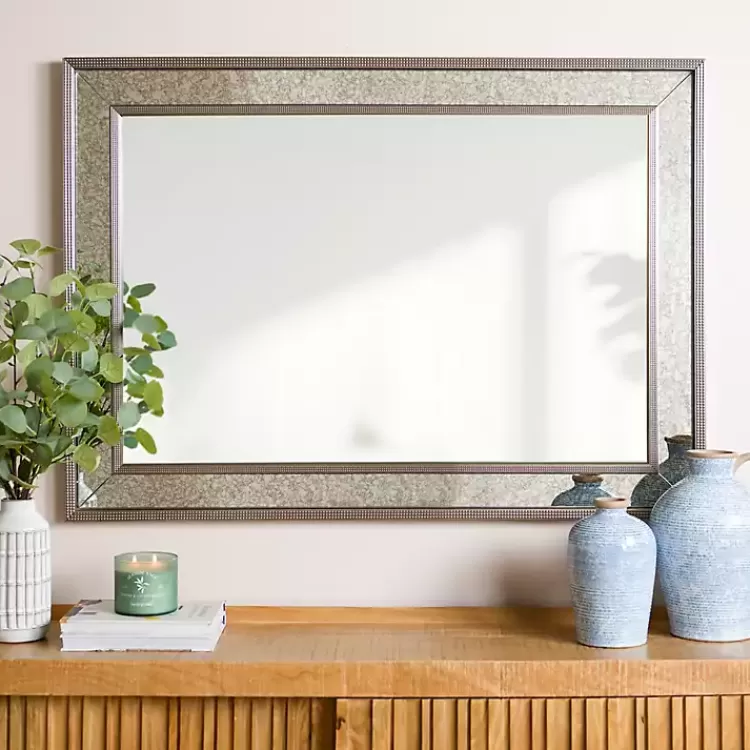 Luxe Silver Antique Frame Wall Mirror, 43 in.>Kirklands Home Store