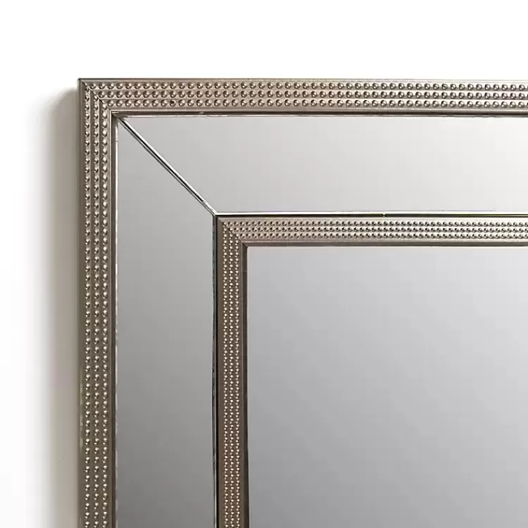 Luxe Silver Beaded Wall Mirror>Kirklands Home Best Sale