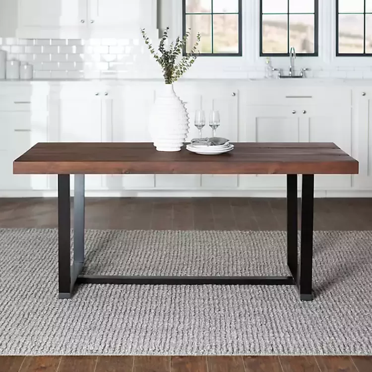 Mahogany Distressed Solid Wood Dining Table>Kirklands Home Best Sale