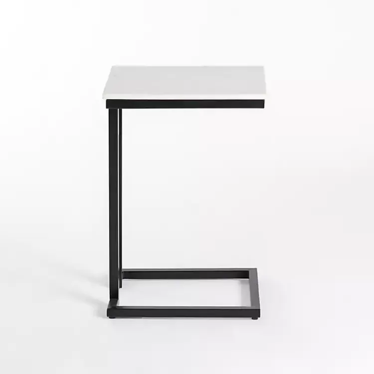 marble_modern_black_metal_ctable_2.webp Marble Modern Black Metal C-Table>Kirklands Home Online