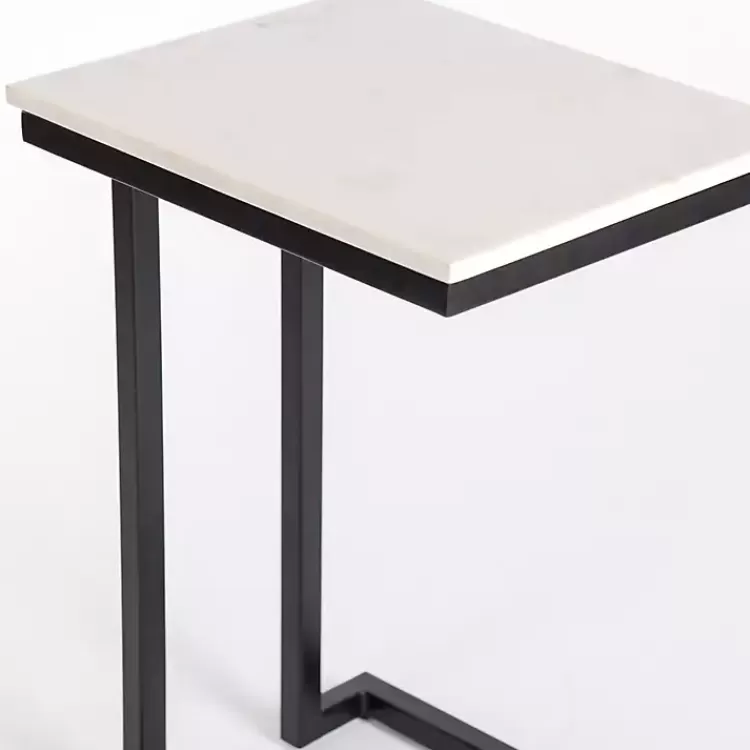 marble_modern_black_metal_ctable_4.webp Marble Modern Black Metal C-Table>Kirklands Home Online