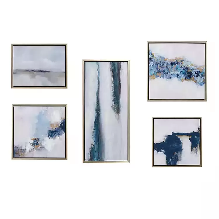 Martha Stewart Blue Drift 5-pc. Framed Art>Kirklands Home Shop