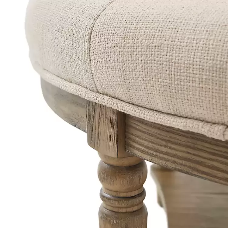 martha_stewart_round_cream_ottoman_with_shelf_5.webp Martha Stewart Round Cream Ottoman with Shelf>Kirklands Home New