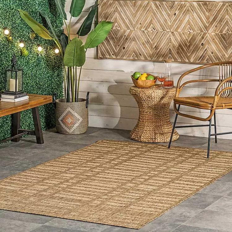 Marti Banded Lines Outdoor Rug, 5x8>Kirklands Home Hot