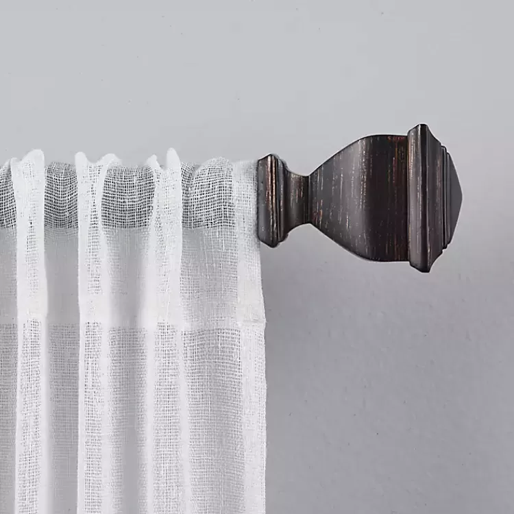 Matte Bronze Nathan Curtain Rod, 72 in.>Kirklands Home Sale