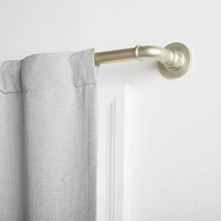 Matte Silver Hyde Wrap Around Curtain Rod, 120 in.>Kirklands Home Fashion