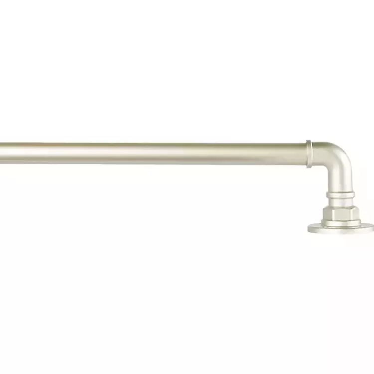 Matte Silver Hyde Wrap Around Curtain Rod, 120 in.>Kirklands Home Fashion