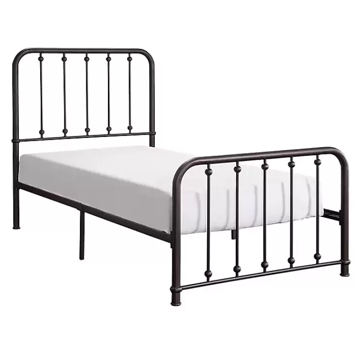Metal Slat Bronze Twin Platform Bed>Kirklands Home Hot