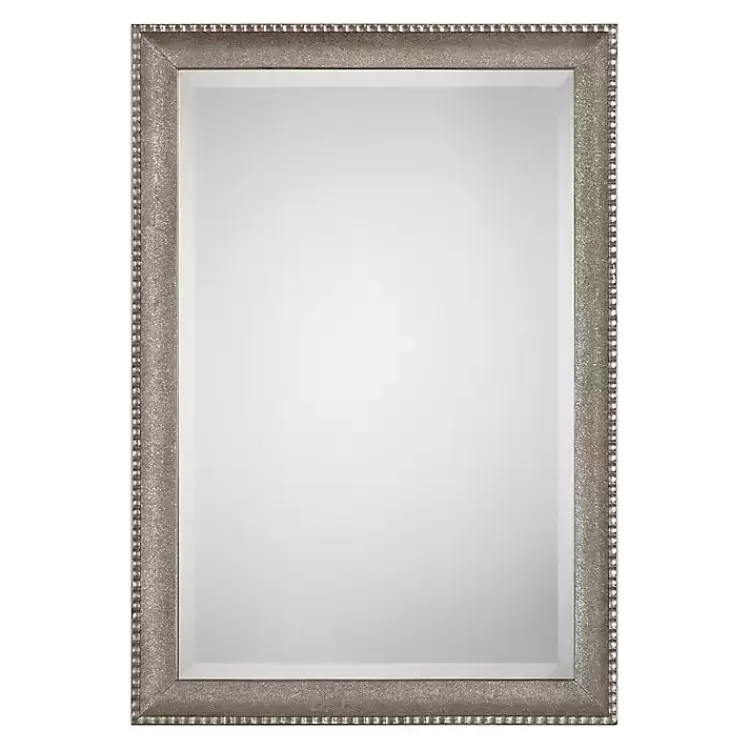 Metallic Silver Textured Frame Wall Mirror>Kirklands Home Hot