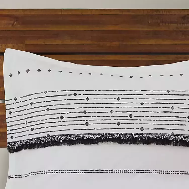 mia_white_striped_pc_king_comforter_set_6.webp Mia White Striped 3-pc. King Comforter Set>Kirklands Home Fashion
