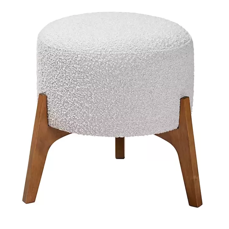 Mid-Century Modern Boucle Ottoman>Kirklands Home Flash Sale