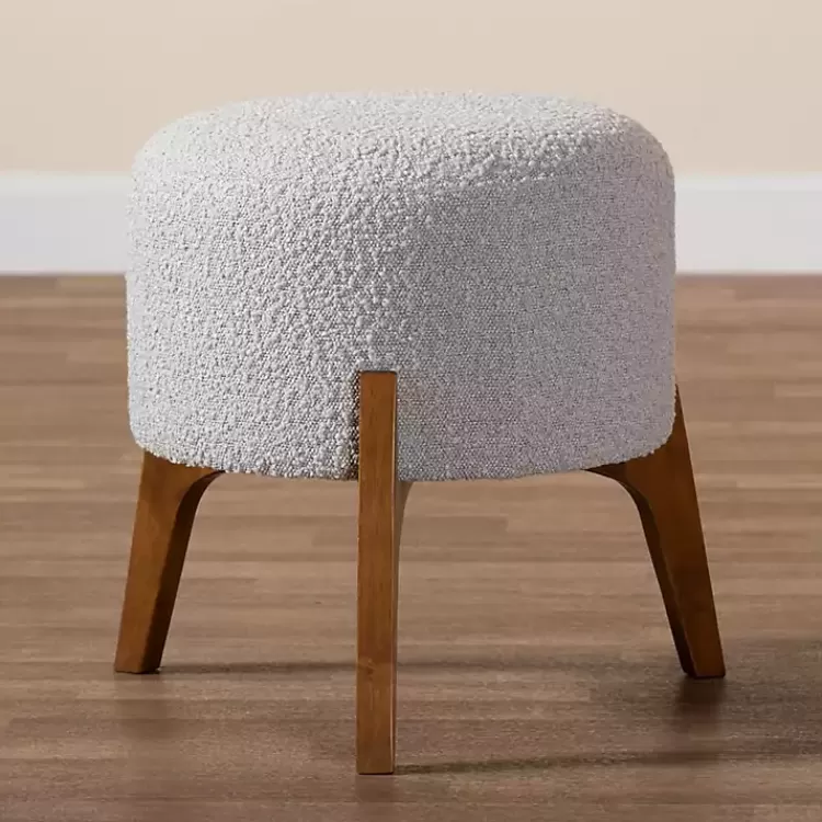 midcentury_modern_gray_boucle_ottoman_6.webp Mid-Century Modern Boucle Ottoman>Kirklands Home Flash Sale