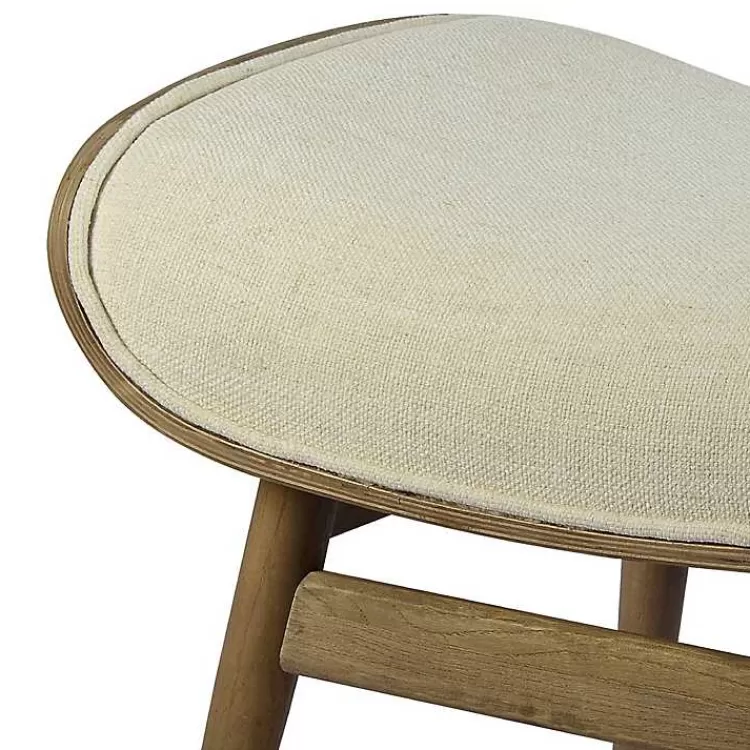 Mid-Century Modern Saddle Seat Ottoman>Kirklands Home Hot