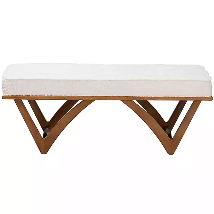 midcentury_modern_white_boucle_angled_bench_2.webp Mid-Century Modern Boucle Angled Bench>Kirklands Home Cheap