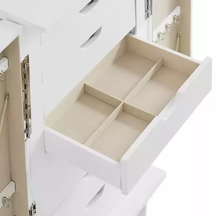 midcentury_modern_white_jewelry_armoire_10.webp Mid-Century Modern Jewelry Armoire>Kirklands Home Outlet