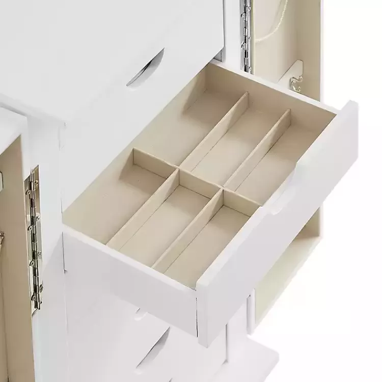 midcentury_modern_white_jewelry_armoire_9.webp Mid-Century Modern Jewelry Armoire>Kirklands Home Outlet