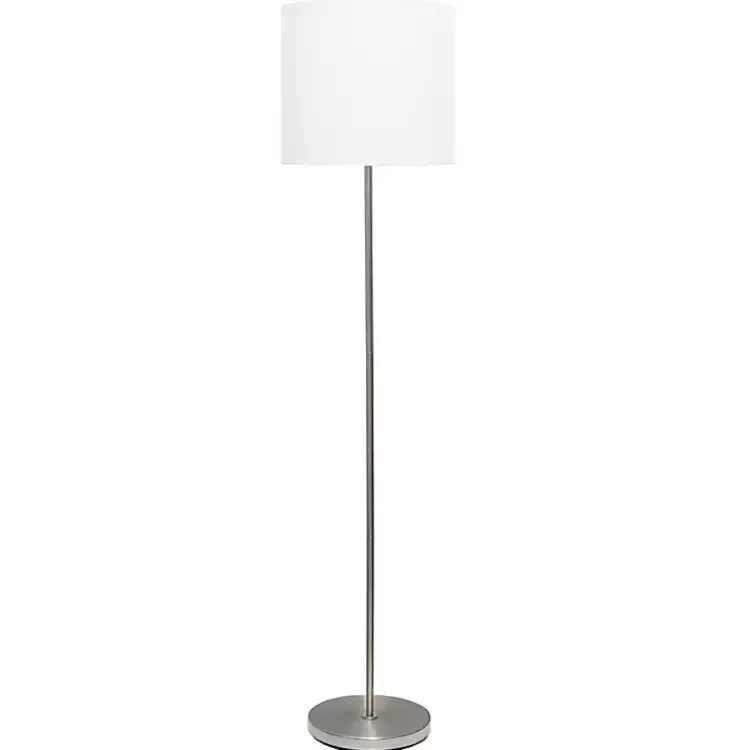 Minimal Brushed Nickel Stem Floor Lamp>Kirklands Home Discount