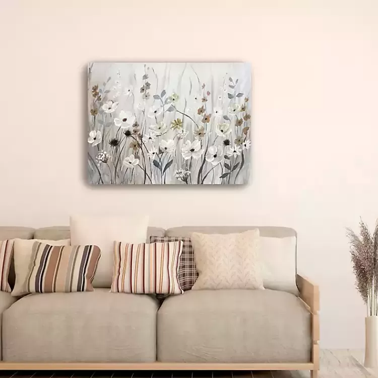 Misty Meadow Field Large Canvas Art Print>Kirklands Home Hot